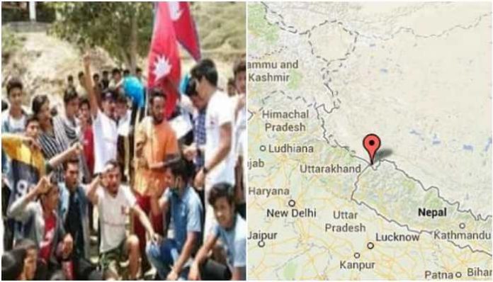 Nepali youth stop communist Nepalis from unfurling Nepal's flag at India's Lipulekh