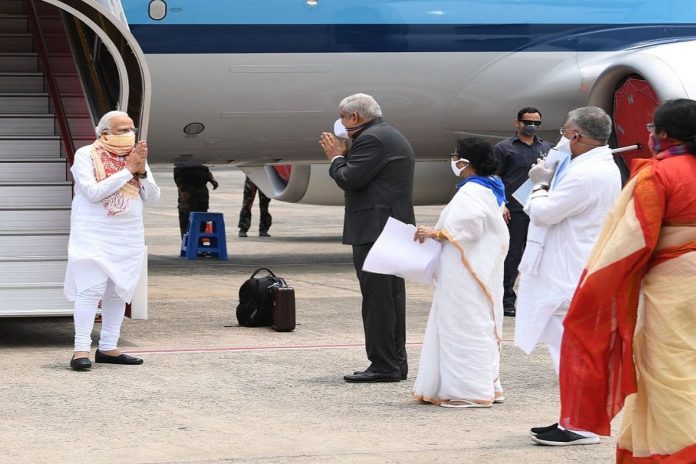PM Modi conducts aerial survey of cyclone-hit areas of Bengal, announces 1000 crores package