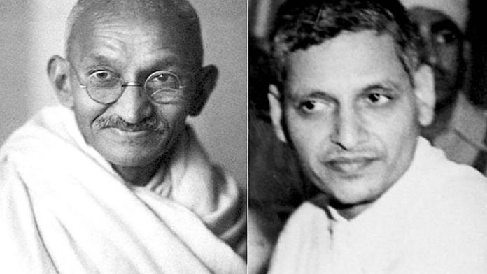 Nathuram Godse harshly critiqued gandhian nonviolence
