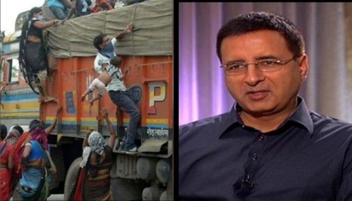 Randeep Surjewala shares migrant's from Chattisgarh to target PM