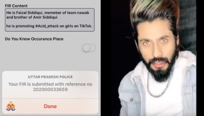 FIR against TikTok star Faisal Siddiqui for promoting acid attacks on women