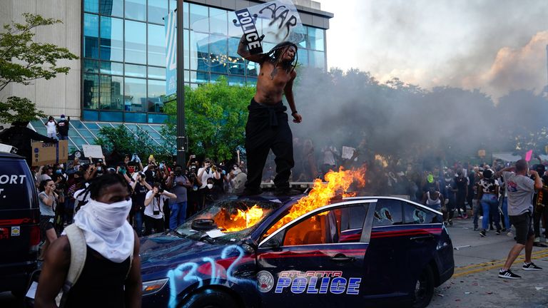 Massive protests erupt across the United States over the killing of African-American George Floyd by a white police officer