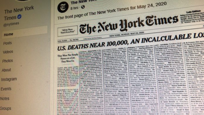 New York Times in soup, passes homicide case as Coronavirus victim