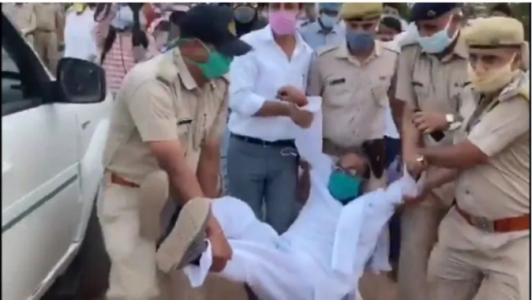 Uttar Pradesh Bus Row: Priyanka Gandhi aide Ajay Lallu arrested, bus drivers chant anti-Congress slogans complaining about poor quality food