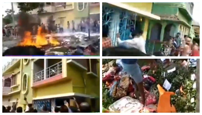 West Bengal: Murshidabad locals vandalise shop of distributor Halim Sheikh, angered by him hoarding half the ration supplies meant for distribution