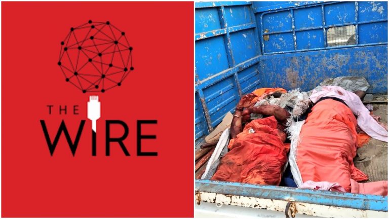 After relentlessly repeating the lie that lynched Sadhus were not Hindus, The Wire silently updates its report to admit they were Hindus