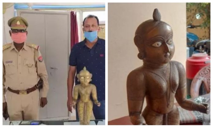 Ashtdhatu idol of Goddess Sita recovered from a river in Uttar Pradesh