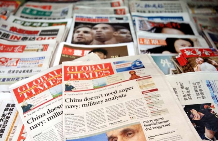 Global Times, the propaganda arm of CCP mocked India on Twitter before pulling down the Twitter post