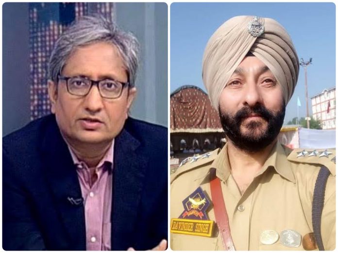 Ravish Kumar brazenly lies about the release of suspended police cop Davinder Singh to cast aspersions on country's police machinery