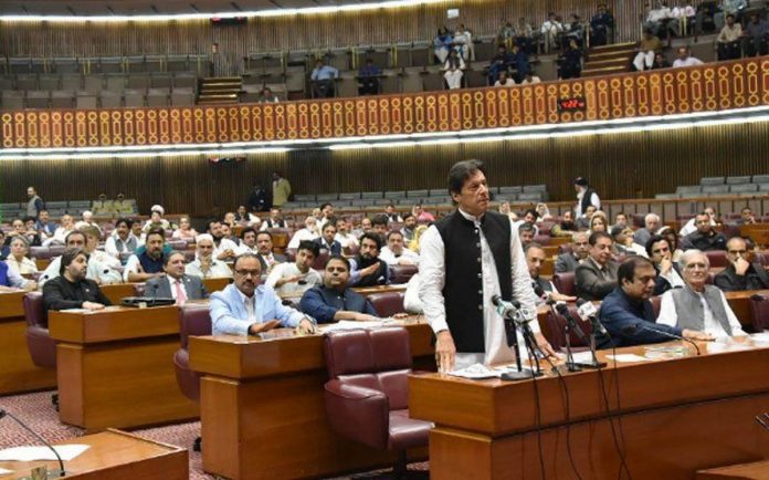 Imran Khan blamed India for the attack on the Karachi Stock Exchange in Pakistan