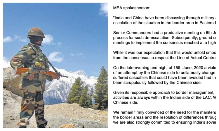 China initiated the violent standoff that led to casualties on both sides, tried to change status quo, confirms MEA: Read the full statement