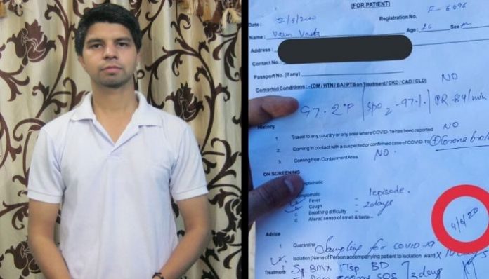 Delhi Government orders 'no Coronavirus testing', man narrates his ordeal