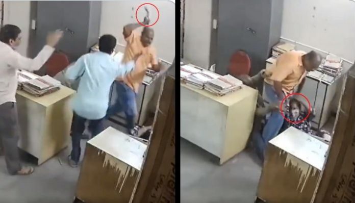 Watch: Female employee in Andhra Tourism hotel thrashed by co-worker