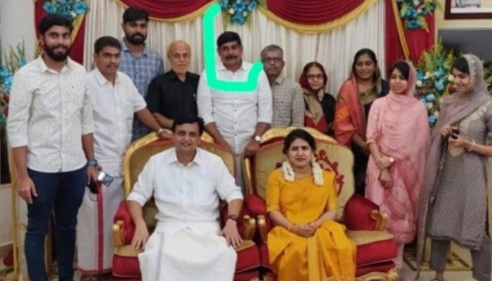 Mohammed Hashim, convicted for the murder of RSS worker Suresh Babu, spotted at the wedding of Kerala Chief Minister’s daughter
