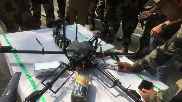 BSF shoots down Pakistani drone carrying weapons and grenades in Kathua