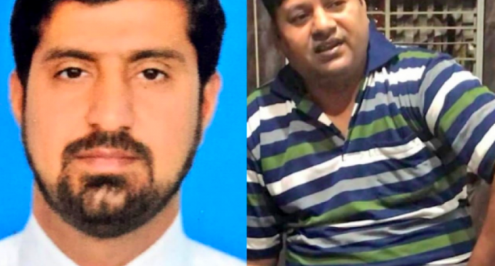 The two Pakistani spies caught by Indian officials in Delhi