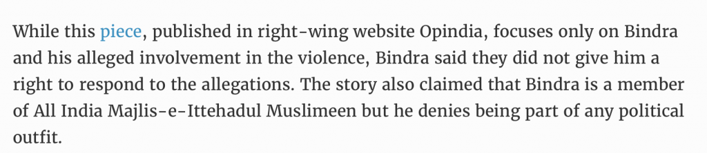 The Quint article shielding DS Bindra