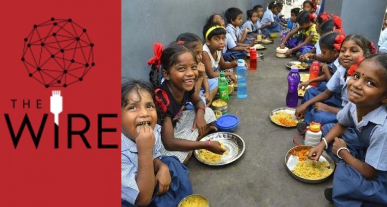 The Wire report claims Tripura govt paid less amount to students for mid-day meal scheme, data shows govt paid 50% more