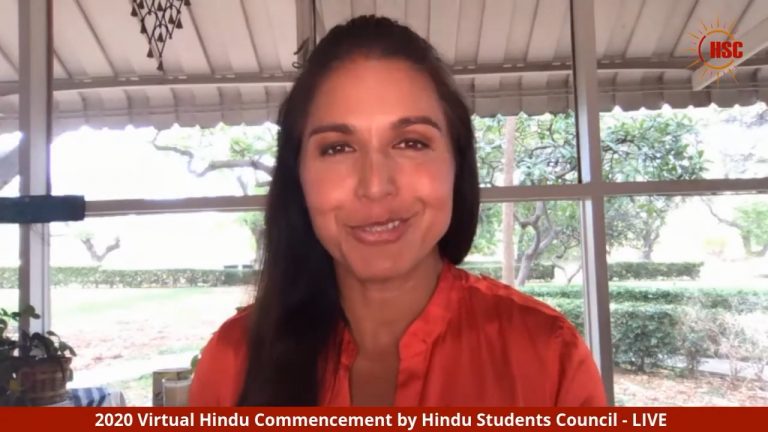 US Congresswoman Tulsi Gabbard urges Hindu students to find solace in Bhagavad Gita amidst such testing times