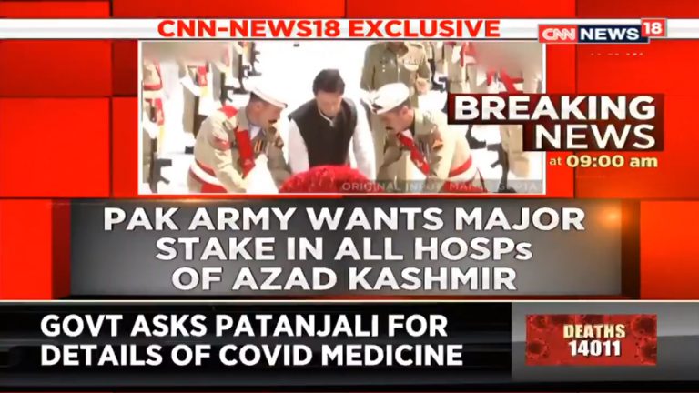 CNN News 18 refers to Pakistan-occupied Kashmir as “Azad Kashmir”, watch video