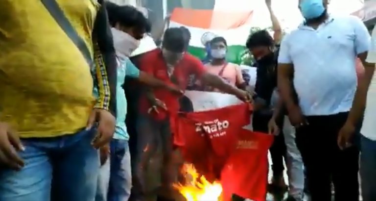 India-China stand-off: Zomato Employees burn uniforms protesting against Chinese investment in the company, urges customers to boycott the app