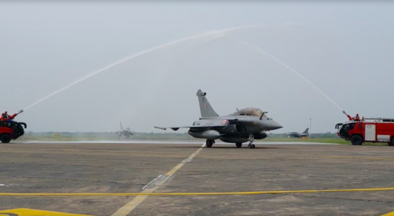 “Swagatam”: PM Modi welcomes the five Rafale jets which landed at Ambala Air Force station