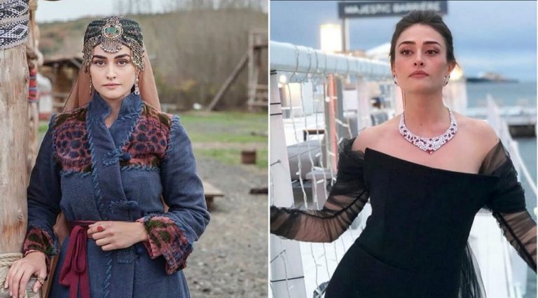 Pakistanis are shocked that Turkish actress does not cover herself head-to-toe in real life like her role in TV show Ertugrul, slams for wearing modern clothes