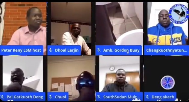 Gordon Buay was seen urinating during a live online panel discussion