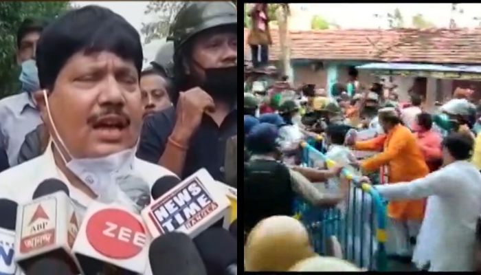 West Bengal: Crude bombs hurled at a BJP rally, MP Arjun Singh accuses TMC