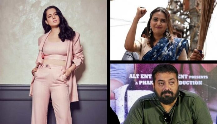 Actress Kangana Ranaut lambasts Swara Bhaskar and Anurag Kashyap