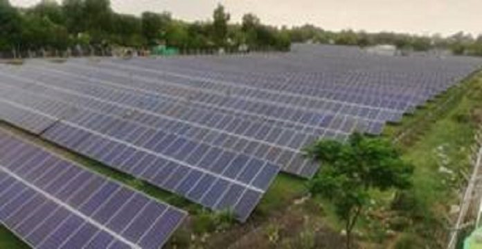 Indian Railways solar power plant in Bina, Madhya Pradesh
