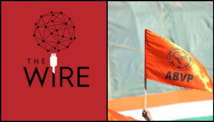 The Wire uses turncoat NCP worker to defame ABVP