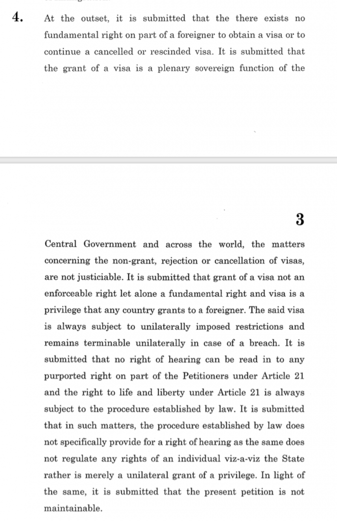 MHA response in the Tablighi Jamaat case 