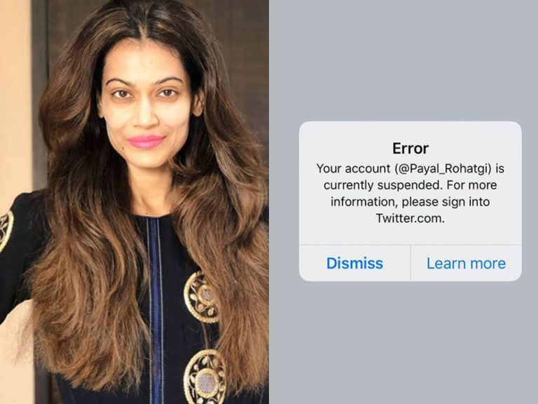 Payal Rohatgi’s Twitter account suspended, the actress says she is being targeted by ‘liberals and extremists’