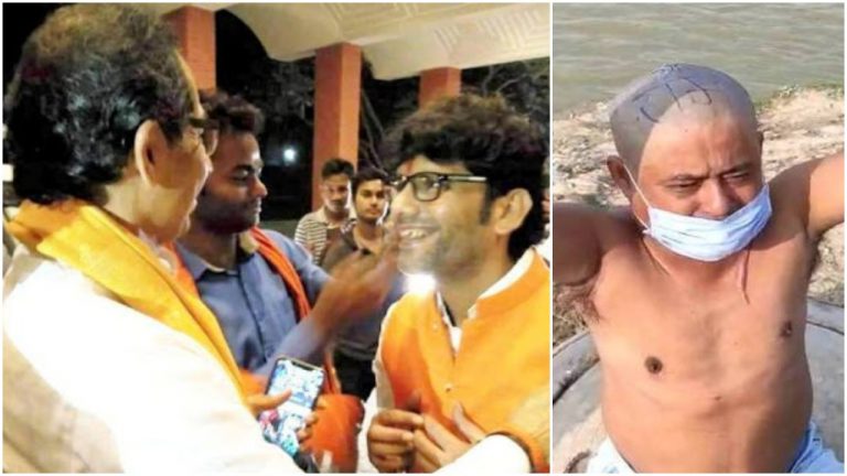Man who tonsured head of a Nepali in Varanasi turns out to be associated with Shiv Sena, calls himself a ‘disciple of Bala Saheb’