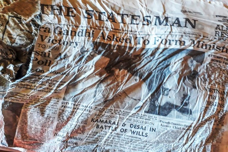 Melting French glacier lead to resurfacing of Indian newspapers which could be from 1966 plane crash