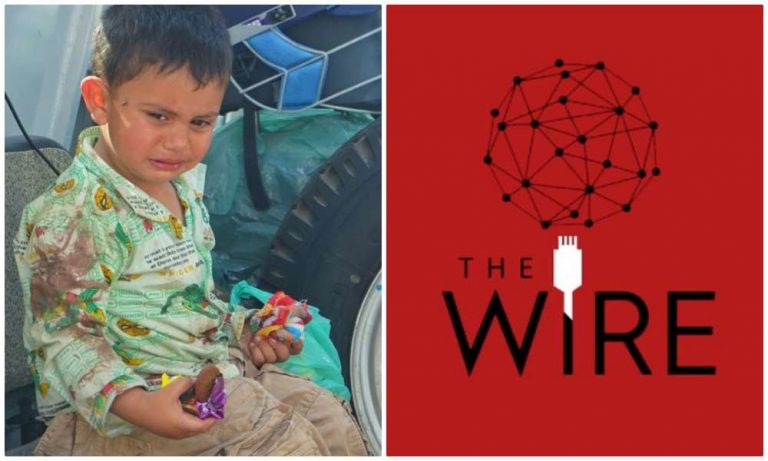 The Wire uses a three-year-old child to ‘prove’ that ‘police killed the civilian’. Here is why it is problematic