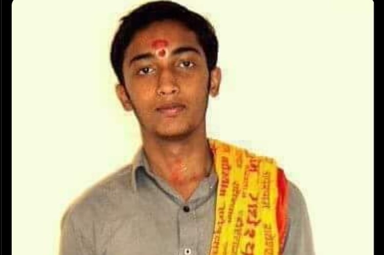 Vishal Kumar, a bright 19-year old ABVP activist who was murdered by Islamists in Kerala eight years ago