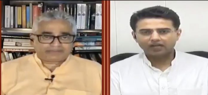 Congress leader Sachin Pilot slams Rajdeep Sardesai for insinuating his rebellion was sponsored by the BJP