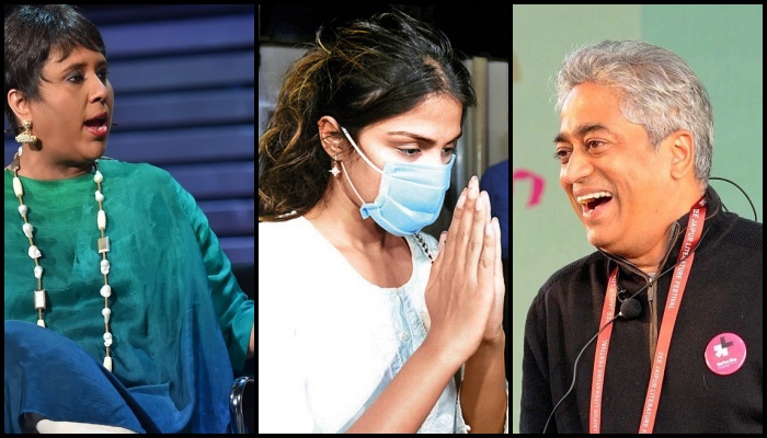 Trouble in paradise: Barkha Dutt targets Rajdeep Sardesai after his interview of Rhea Chakraborty, calls him ‘schizophrenic’