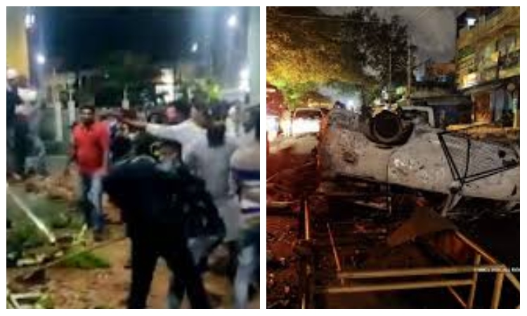 Horrifying videos of Muslim mob rampaging in Bengaluru on Tuesday night flood the internet
