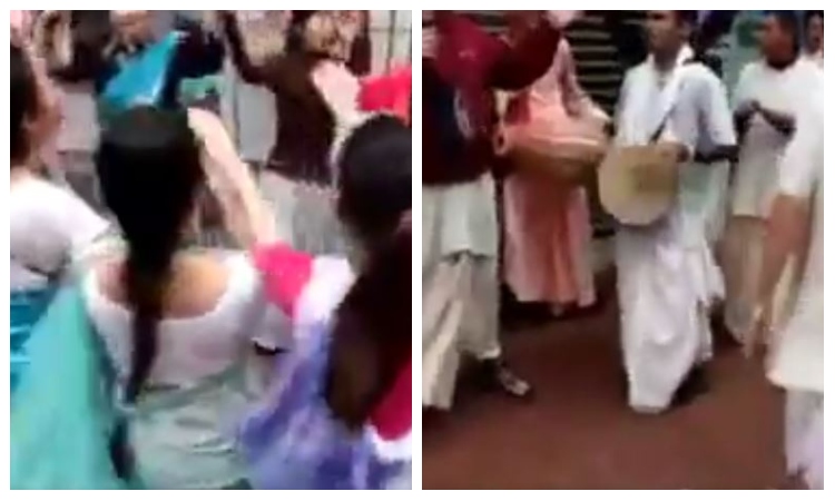 China: Chinese people dance and celebrate on tune of Hare Rama Hare Krishna. Watch video