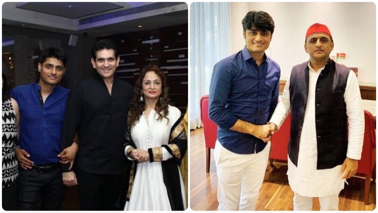 As Congress tries to link producer Sandeep Ssingh with BJP, here are his pictures with leaders of SP and Shiv Sena