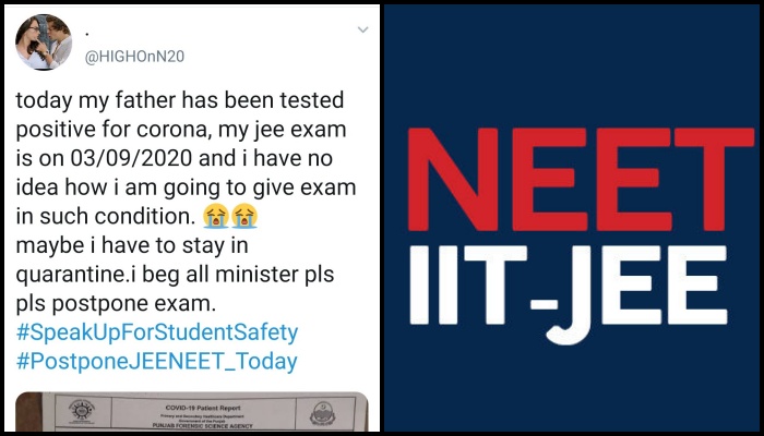 Pakistani accounts trying to create trouble with NEET and JEE exams by tweeting COVID positive medical report? Here is what happened