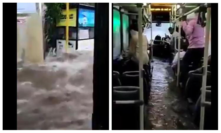 Fact-check: Did water enter Delhi Transport Corporation bus when incessant rains flooded the national capital