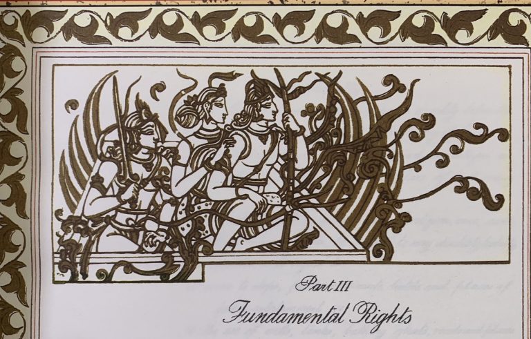 Signs of time to come? Union Law Minister RS Prasad shares image of Constitution of India first drafted by Dr BR Ambedkar with Lord Ram on it