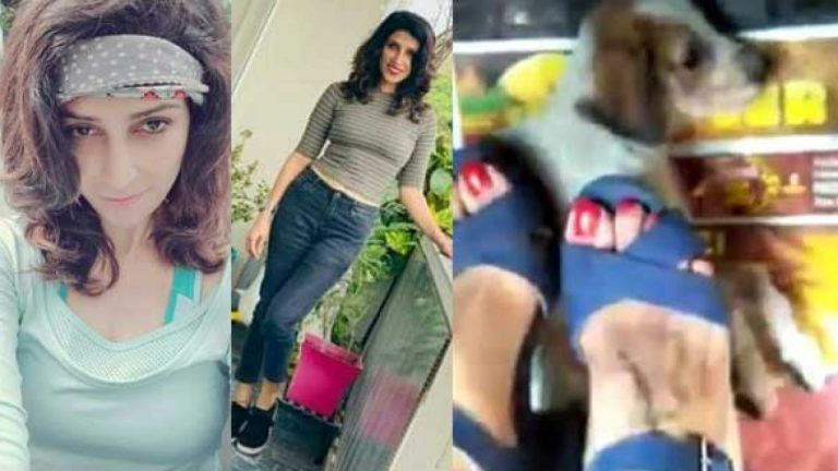 Pooja Dhillon, who had brutally crushed a puppy under her feet arrested, secures bail soon after