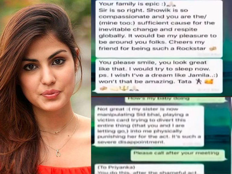 Rhea Chakraborty leaks WhatsApp conversation to accuse that Sushant Singh Rajput considered his sister Priyanka as ‘pure evil’