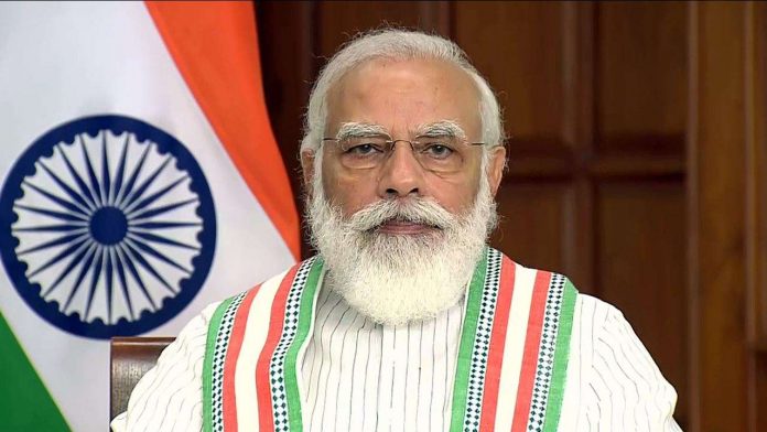 PM Modi laid foundation for infrastructure project and Optical Fibre Internet Services through the country, starting with Bihar