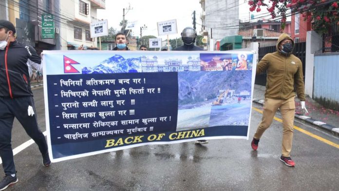 Protests erupt outside Chinese embassy in Nepal